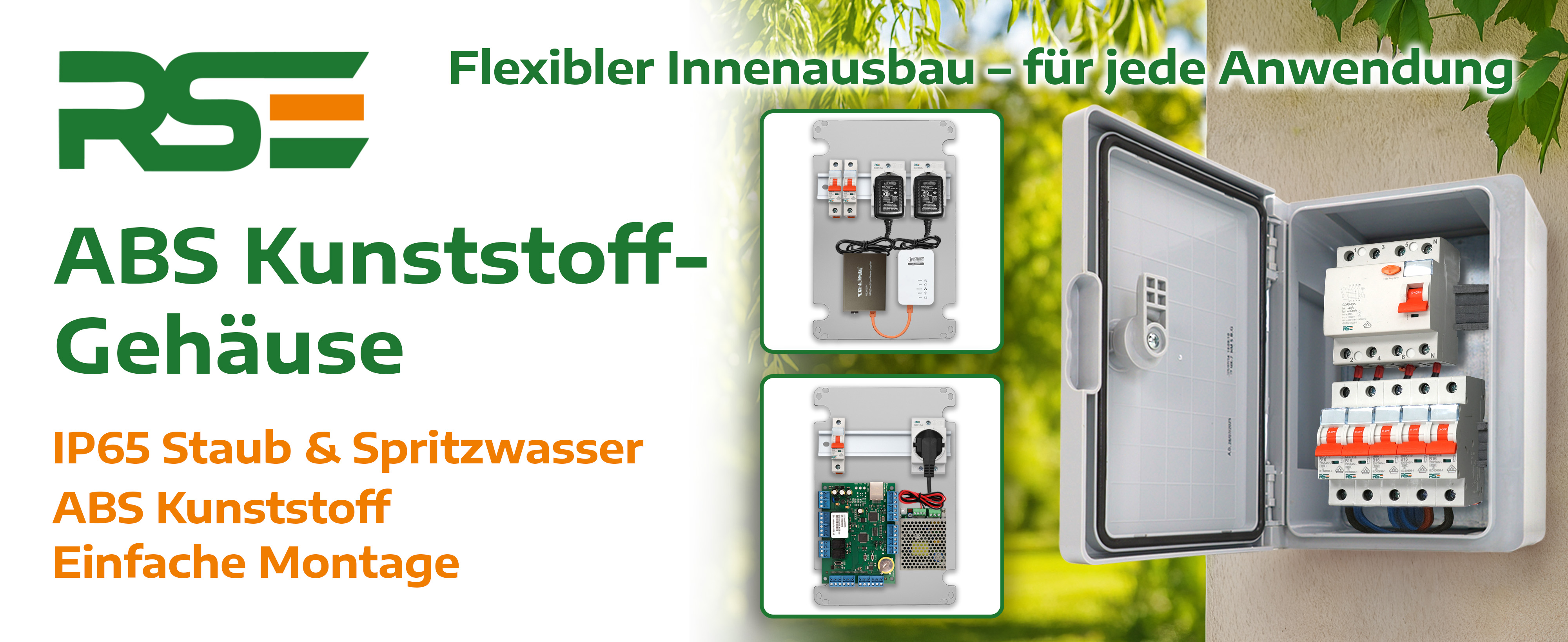 ABS Verteilerkasten – robuster Baustromverteiler – wetterfestes Gehäuse für Baustelle und Outdoor