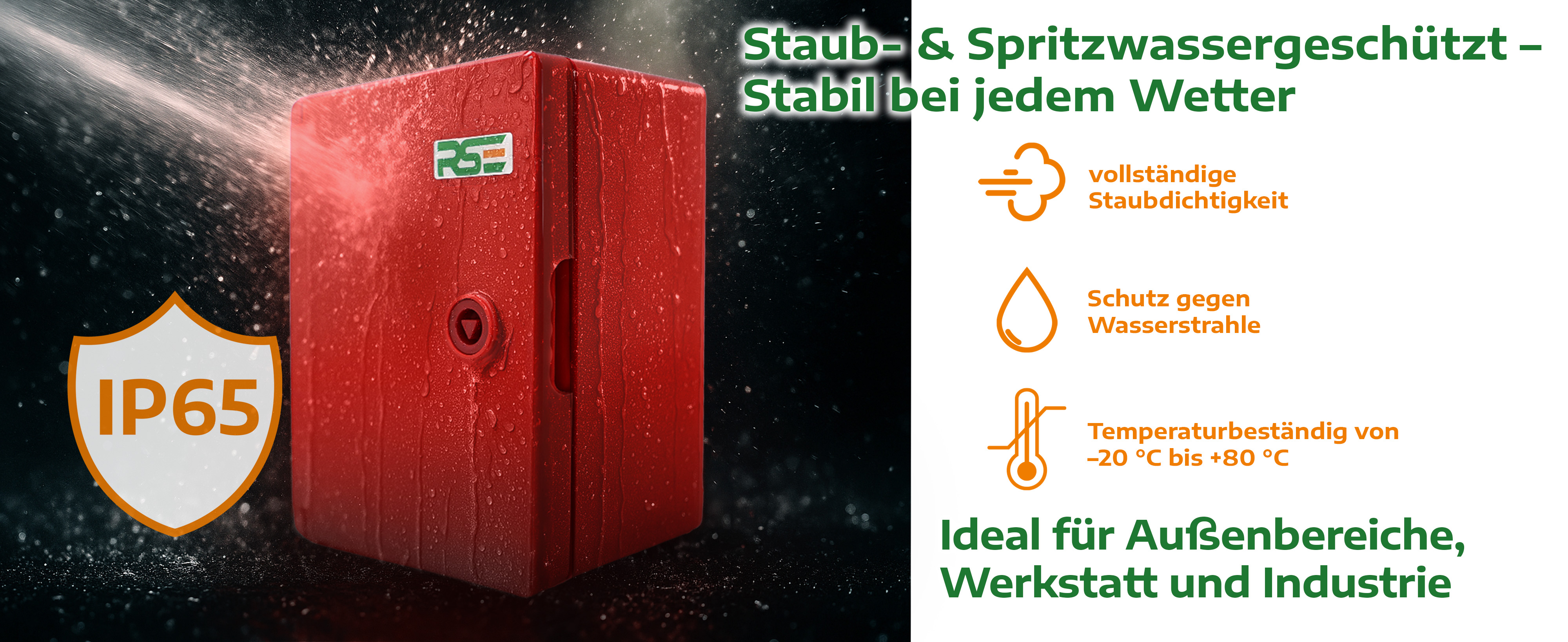 ABS Verteiler – wetterfest und feuchtigkeitsbeständig – ideal für Outdoor Stromverteilung
