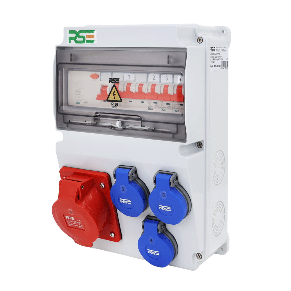 VEVOR WANDVERTEILER 32A 16A 230V Baustromverteiler Verteilerkästen mit CEE Dose £39.94 - UK